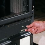 Nordica Rossella R1 freistehender Kaminofen – 11 kW, Weißer Naturstein – Bild 5