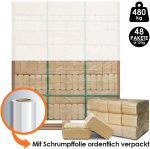 Kiefernholzbriketts (100 % Kiefer) auf Palette – 480 kg – Premium-Brennstoff für Kamin, Ofen, Grill & Smoker – Bild 3